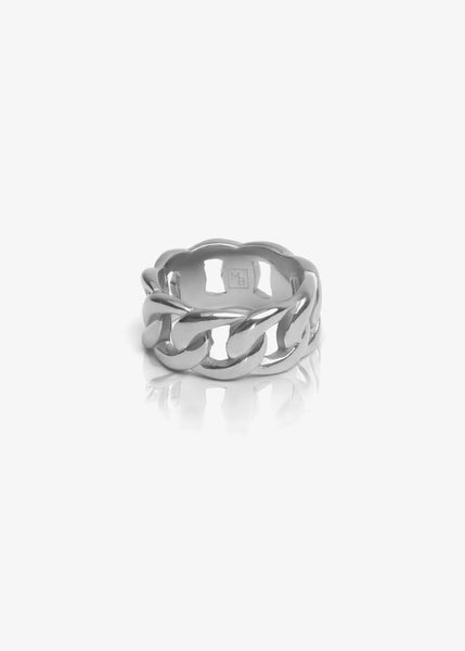 Charles & Keith - Women's chain-link Ring, Silver, S