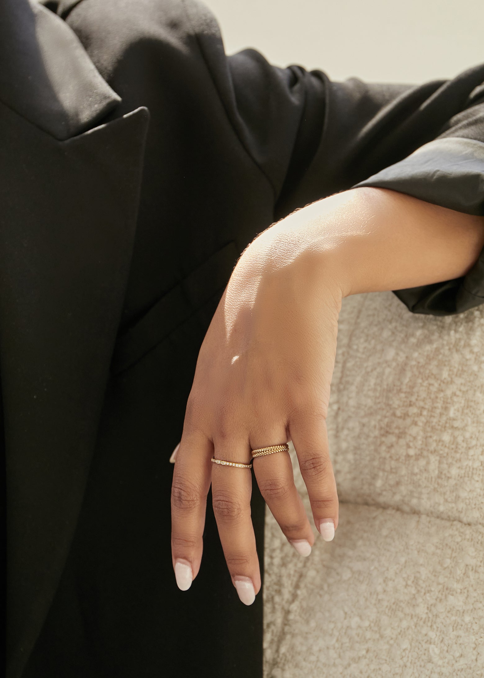 Pave Gold Band - MINA BAIE