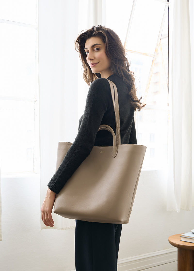 Mila Shopper Tote (Leather)