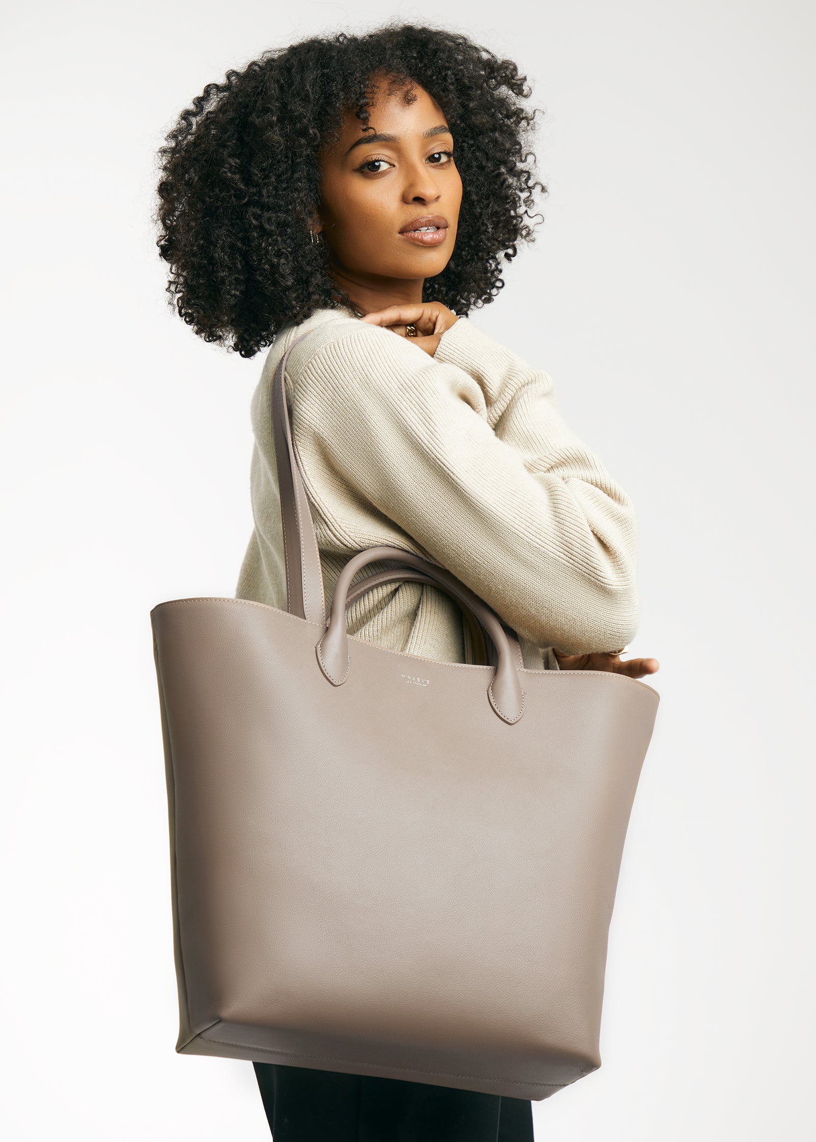 Mila Shopper Tote Leather MINA BAIE